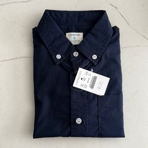 Crewcuts, Boys' Secret Wash shirt in poplin, Navy